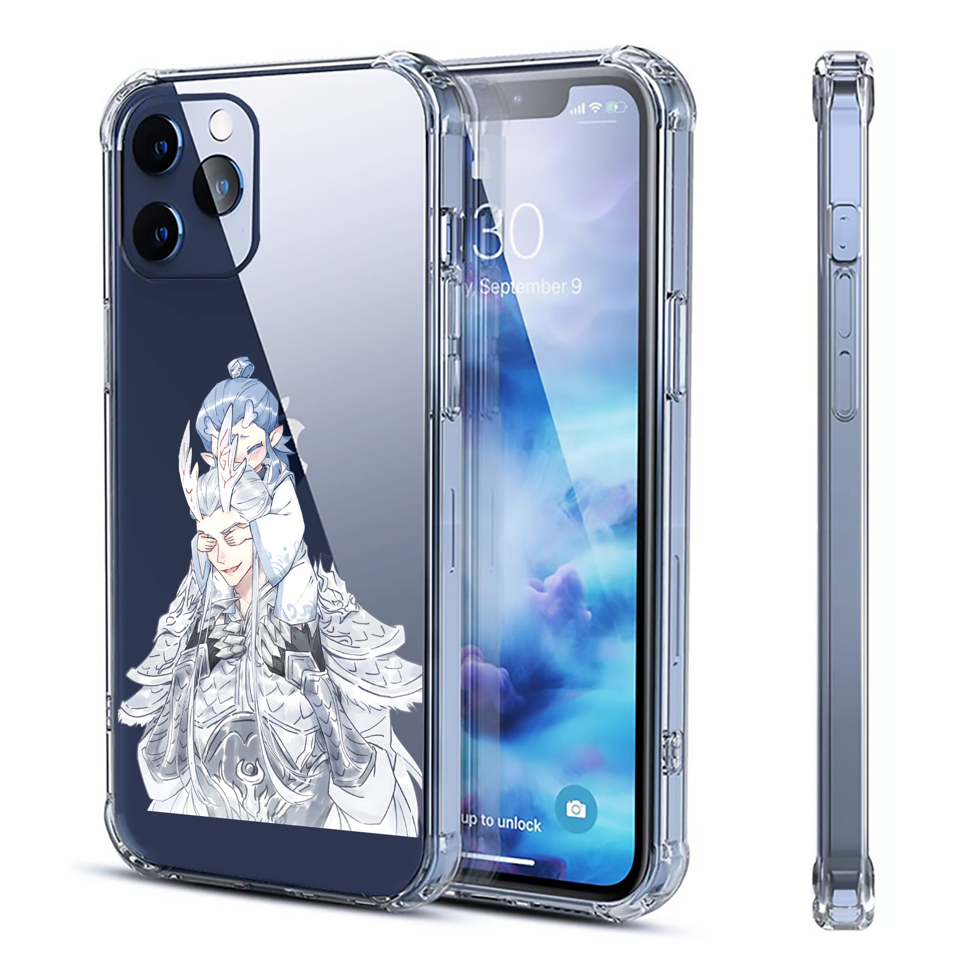 （画像用） Ne Zha 2 ナタ 魔童の大暴れ 【iPhone 12シリーズ対応】透明スマホケース（クリアソフトケース）